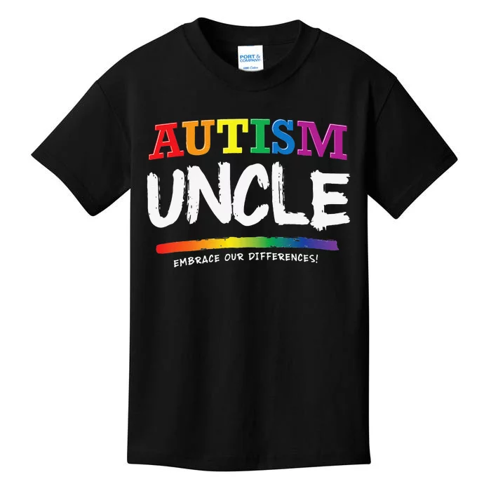 Autism Awareness Gift For Uncles, Uncle Graphic Print Kids T-Shirt