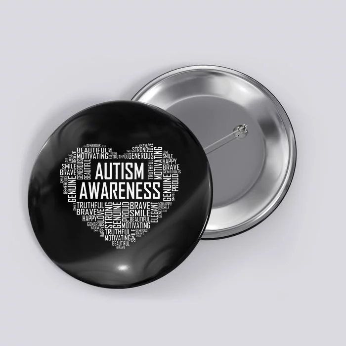 Autism Awareness Gift Heart Proud Support Month Gifts Button