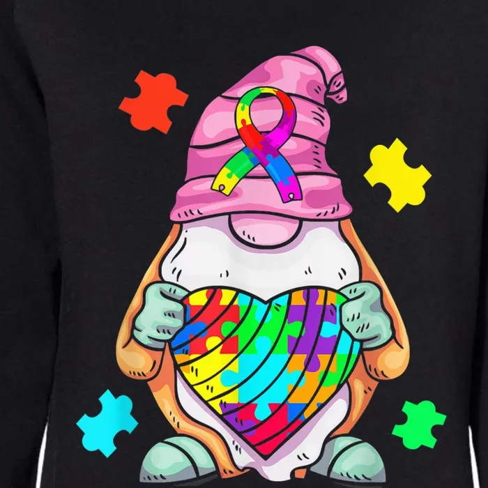 Autism Awareness Gnome Hugging Heart Acceptance Wo kid Womens California Wash Sweatshirt