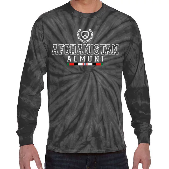 Afghanistan Alumni Gwot Oef Veteran Tie-Dye Long Sleeve Shirt