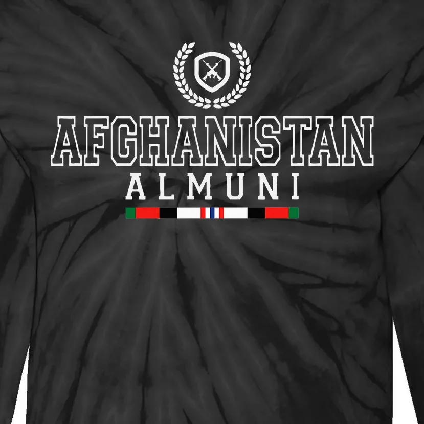 Afghanistan Alumni Gwot Oef Veteran Tie-Dye Long Sleeve Shirt