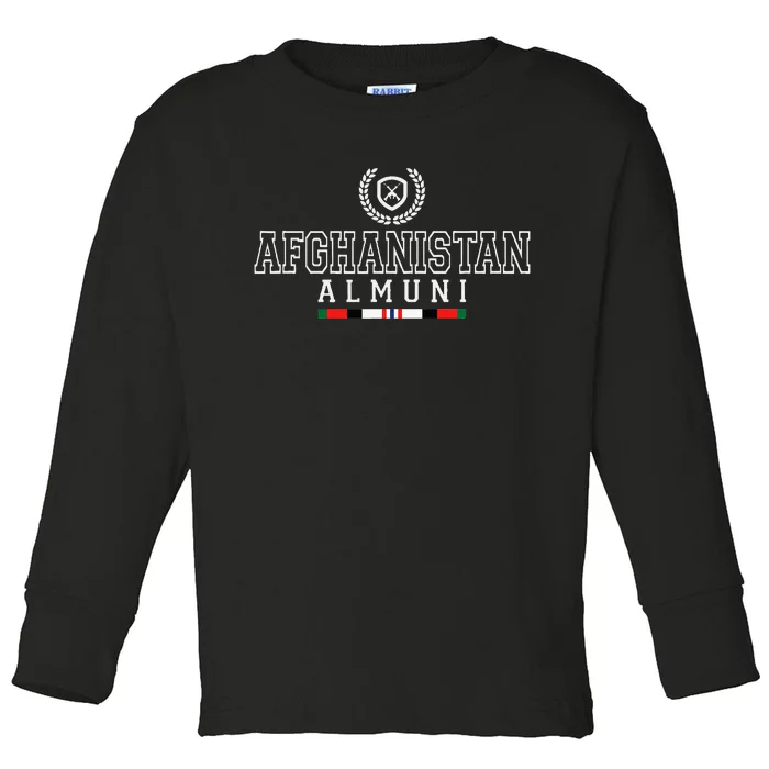 Afghanistan Alumni Gwot Oef Veteran Toddler Long Sleeve Shirt