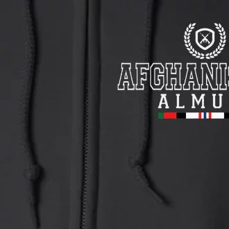 Afghanistan Alumni Gwot Oef Veteran Full Zip Hoodie