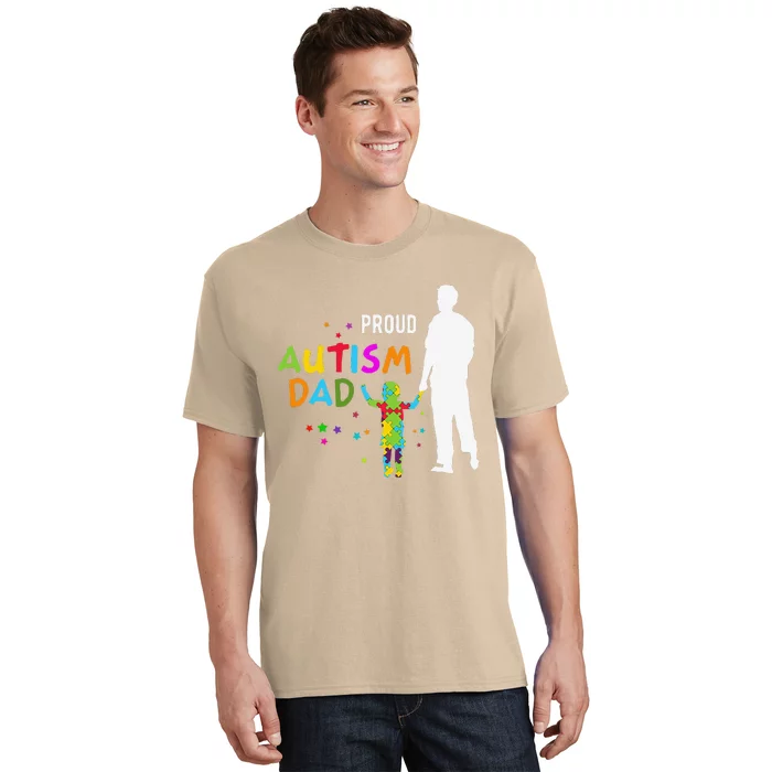 Autism Awareness Gifts For Men Proud Autism Dad T-Shirt