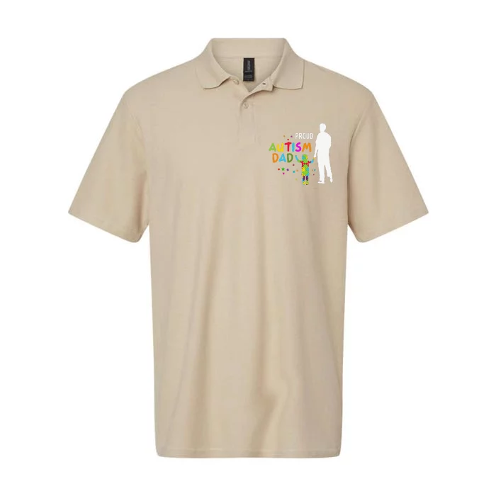 Autism Awareness Gifts For Men Proud Autism Dad Softstyle Adult Sport Polo