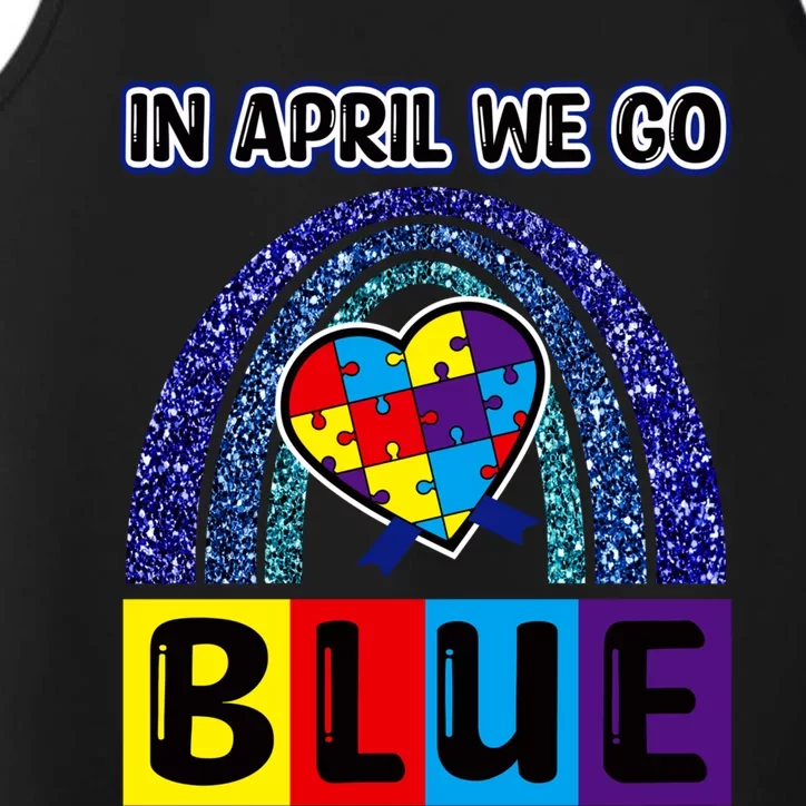 Autism Awareness Gift In April Go Blue Acceptance Gift Performance Tank