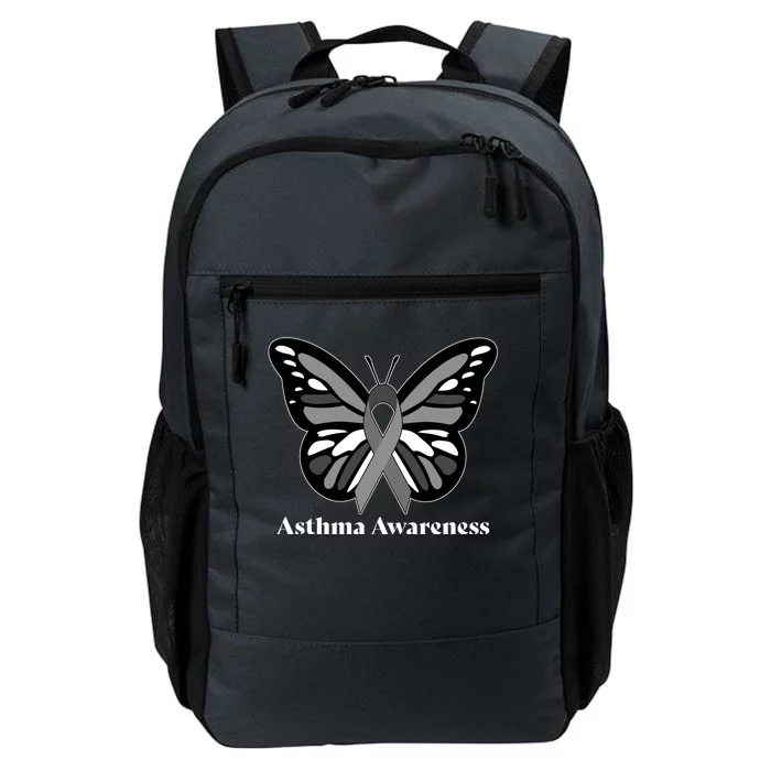 Asthma Awareness Gray Ribbon Butterfly Daily Commute Backpack