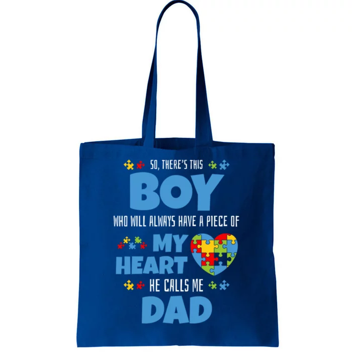 Autism Awareness Gift Autism Dad Funny Gift Tote Bag