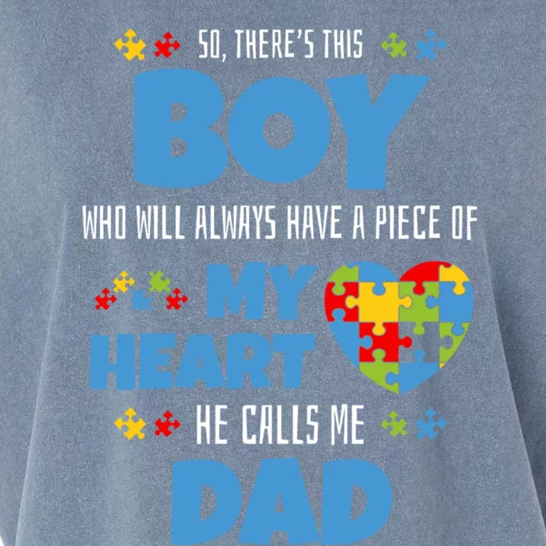 Autism Awareness Gift Autism Dad Funny Gift Garment-Dyed Women's Muscle Tee