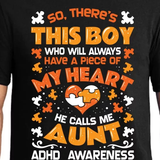 Adhd Awareness Great Gift Neurodiversity Adhd Aunt Gift Pajama Set