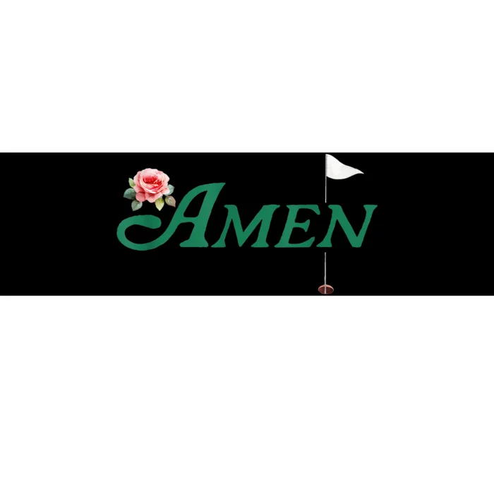 Amen Azalea Golf Masters Floral Golfing Enthusiast Bumper Sticker