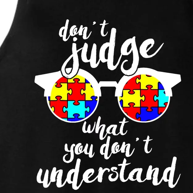 Autism Awareness Gift Design For Autistic Awareness Ladies Tri-Blend Wicking Tank