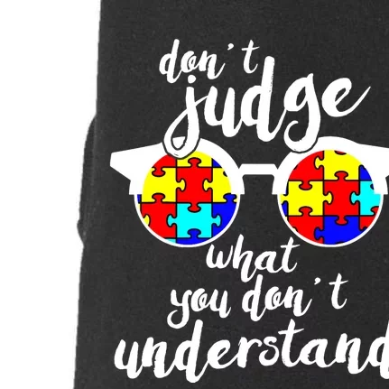 Autism Awareness Gift Design For Autistic Awareness Doggie 3-End Fleece Hoodie