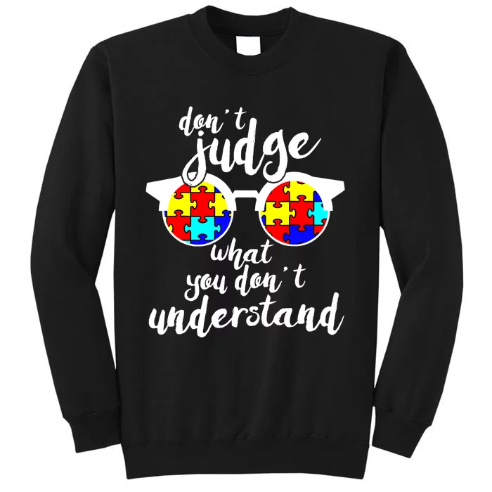 Autism Awareness Gift Design For Autistic Awareness Tall Sweatshirt