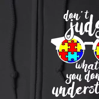 Autism Awareness Gift Design For Autistic Awareness Full Zip Hoodie