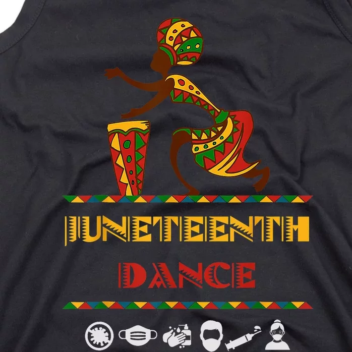 American African Girl Dance Juneteenth Drum Tank Top