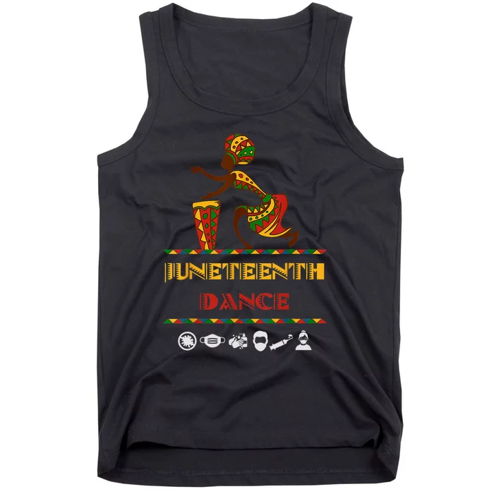 American African Girl Dance Juneteenth Drum Tank Top