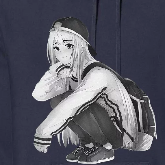 Anime Aesthetic Girl HipHop Style Premium Hoodie