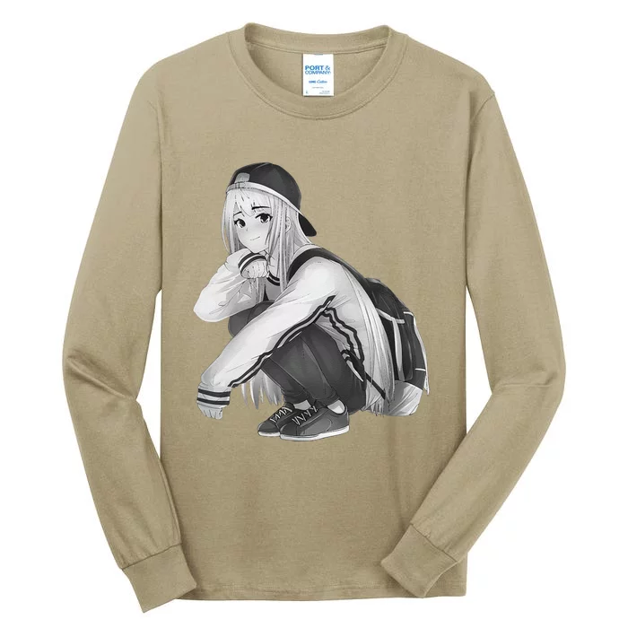 Anime Aesthetic Girl HipHop Style Tall Long Sleeve T-Shirt