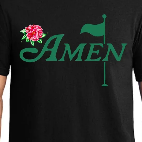 Amen Azalea Golf Masters Floral Golfing Enthusiast Design Pajama Set