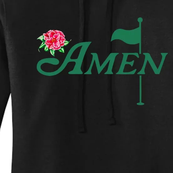 Amen Azalea Golf Masters Floral Golfing Enthusiast Design Women's Pullover Hoodie