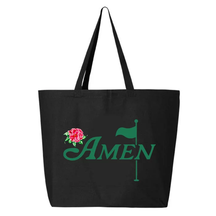 Amen Azalea Golf Masters Floral Golfing Enthusiast Design 25L Jumbo Tote