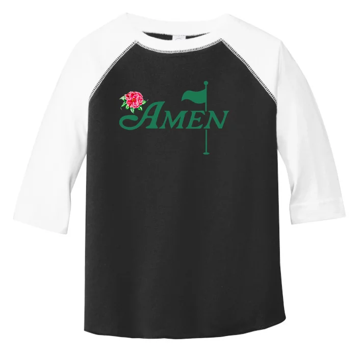 Amen Azalea Golf Masters Floral Golfing Enthusiast Design Toddler Fine Jersey T-Shirt