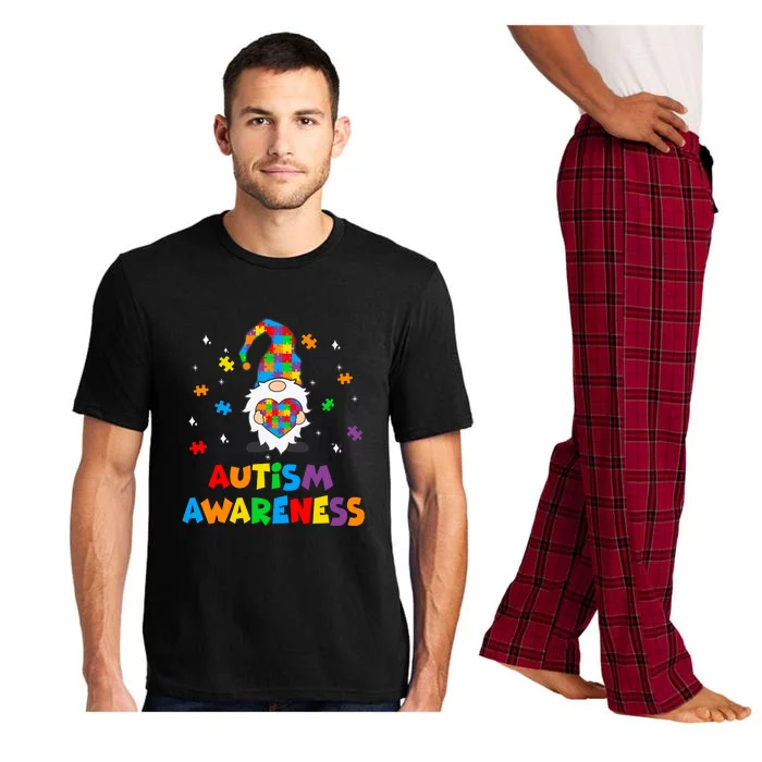 Autism Awareness Gnomes Heart Puzzle Gift Pajama Set