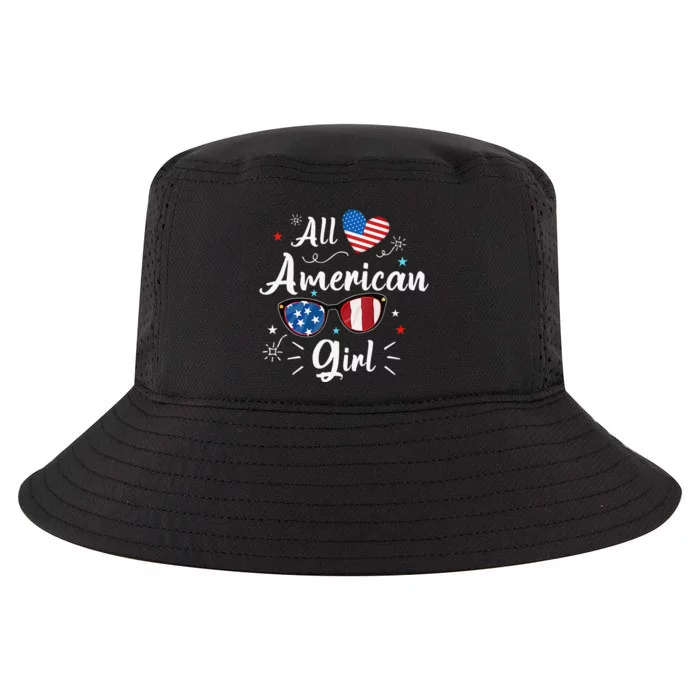 All American Girl Independence Day Apparel Gift Cool Comfort Performance Bucket Hat