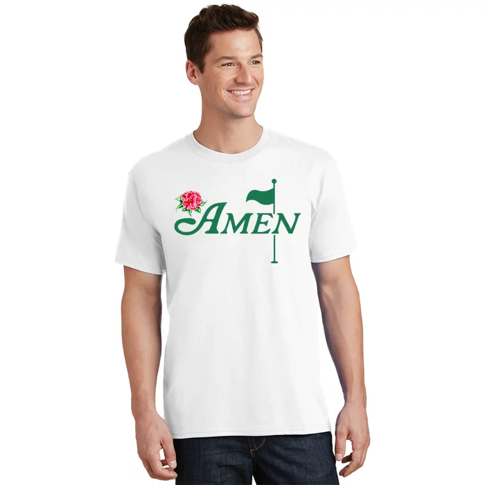 Amen Azalea Golf Masters Floral Golfing Enthusiast T-Shirt