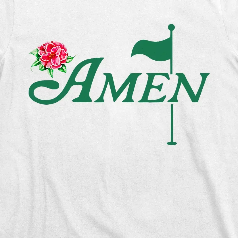 Amen Azalea Golf Masters Floral Golfing Enthusiast T-Shirt