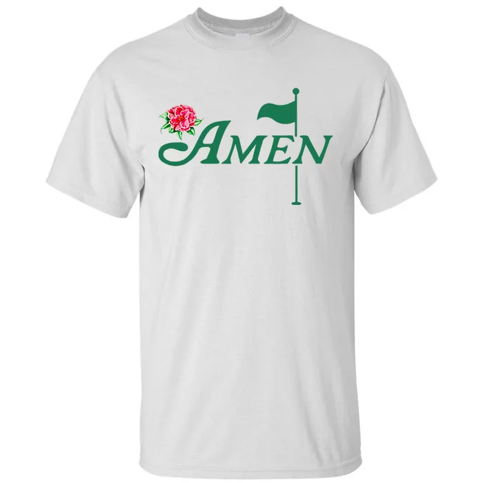 Amen Azalea Golf Masters Floral Golfing Enthusiast Tall T-Shirt