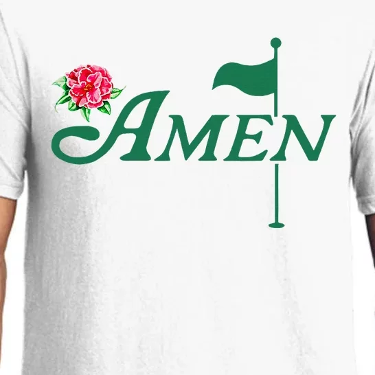 Amen Azalea Golf Masters Floral Golfing Enthusiast Pajama Set