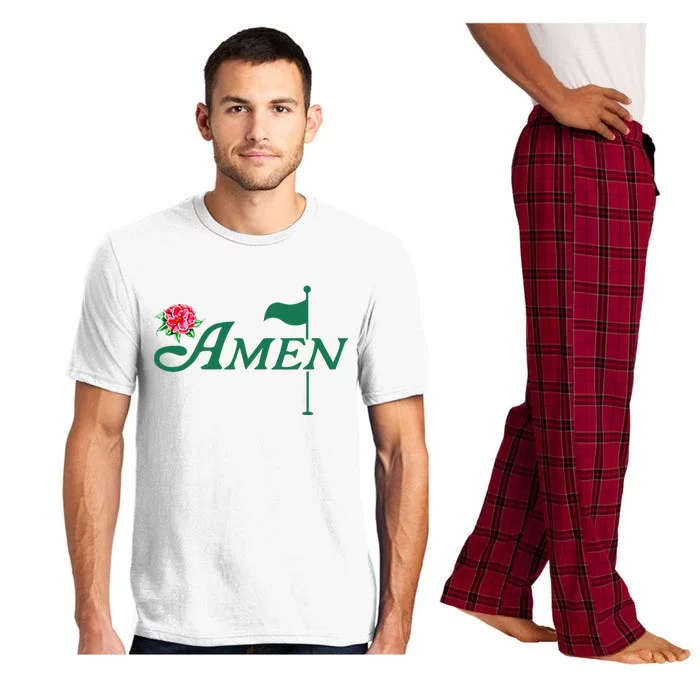 Amen Azalea Golf Masters Floral Golfing Enthusiast Pajama Set