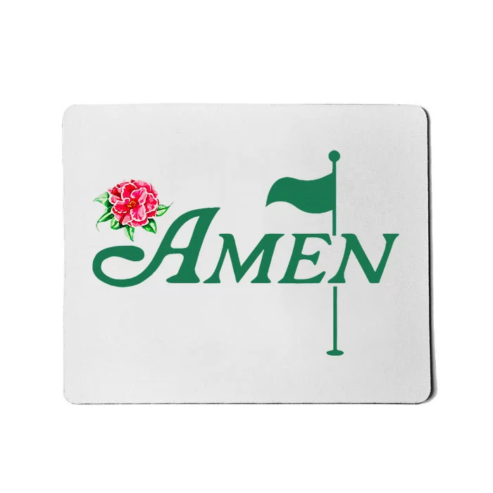 Amen Azalea Golf Masters Floral Golfing Enthusiast Mousepad