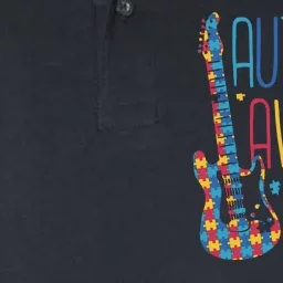 Autism Awareness Guitar Softstyle Adult Sport Polo