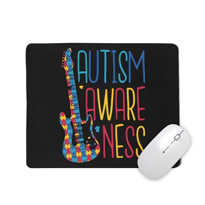 Autism Awareness Guitar Mousepad