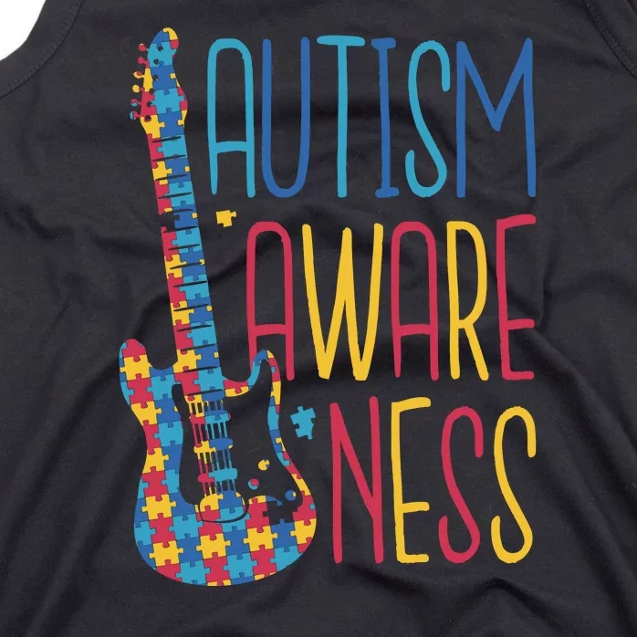 Autism Awareness Guitar Tank Top