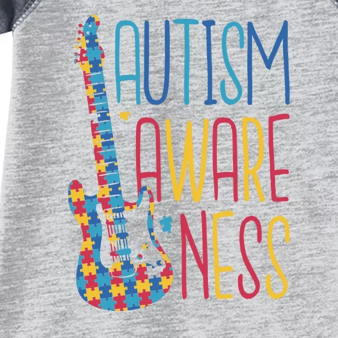 Autism Awareness Guitar Infant Baby Jersey Bodysuit