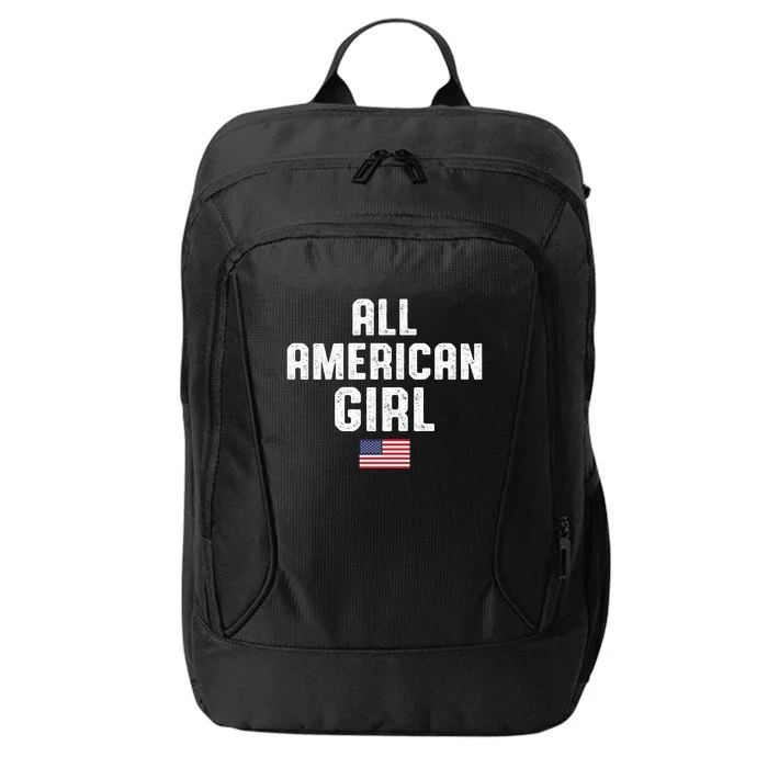 All American Girl USA Flag City Backpack