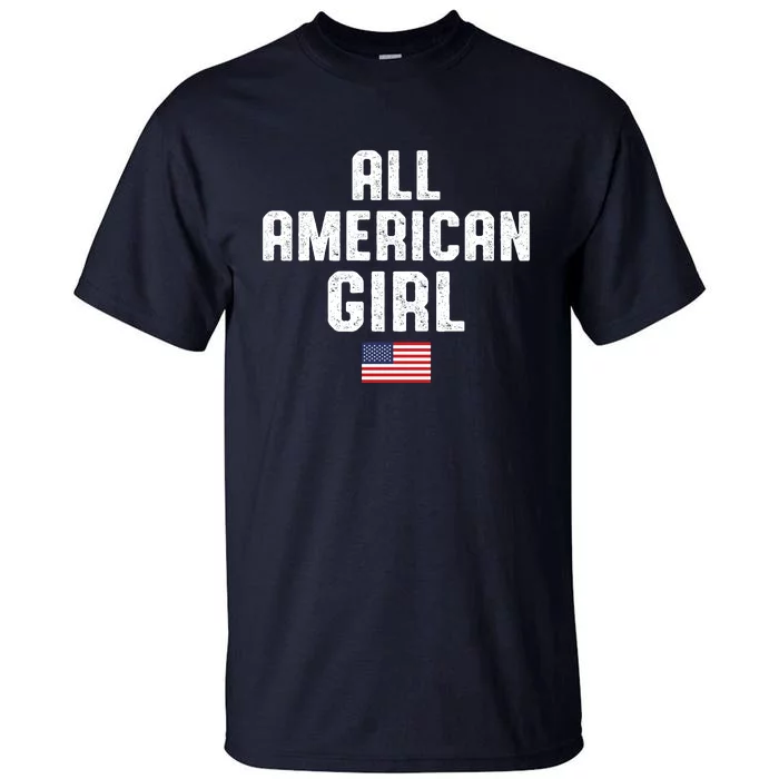 All American Girl USA Flag Tall T-Shirt