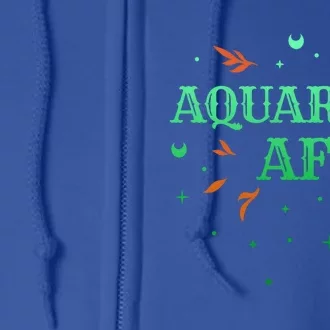 Aquarius Af / Green Aquarius Astrology Sign Horoscope Design Gift Full Zip Hoodie