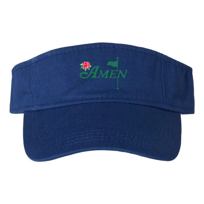 Amen Azalea Golf Masters Floral Golfing Enthusiast Valucap Bio-Washed Visor