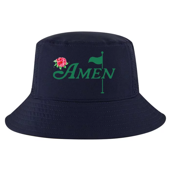 Amen Azalea Golf Masters Floral Golfing Enthusiast Cool Comfort Performance Bucket Hat