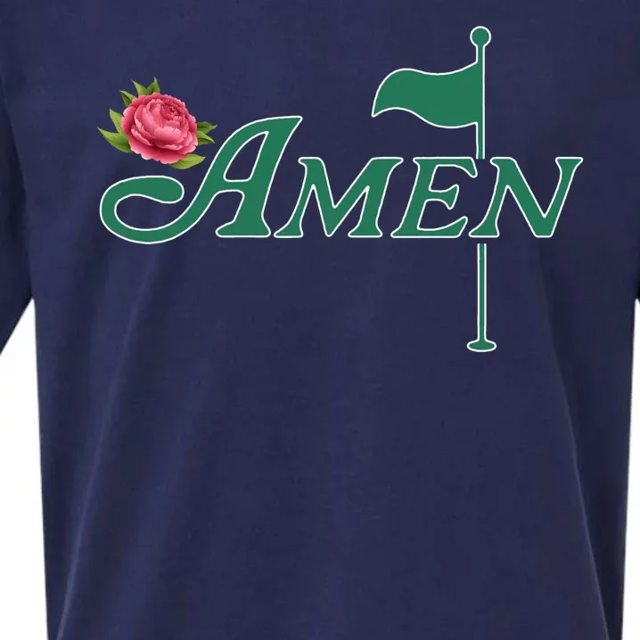 Amen Azalea Golf Masters Sueded Cloud Jersey T-Shirt