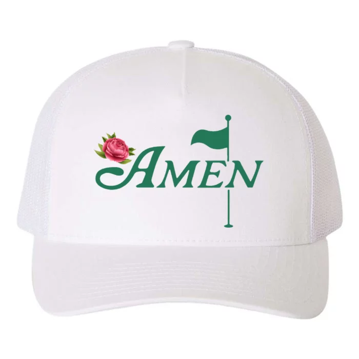 Amen Azalea Golf Masters Yupoong Adult 5-Panel Trucker Hat