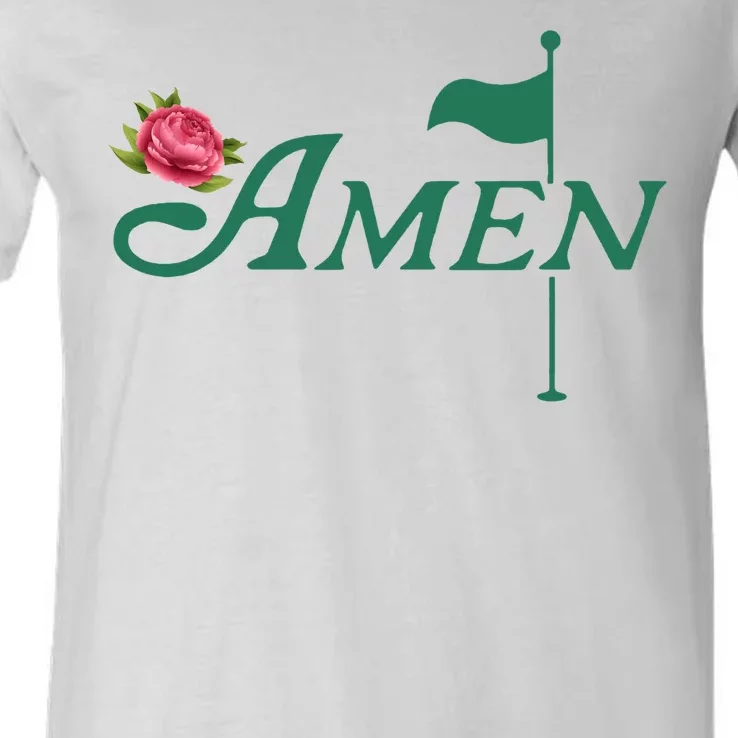 Amen Azalea Golf Masters V-Neck T-Shirt