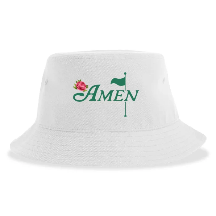 Amen Azalea Golf Masters Sustainable Bucket Hat