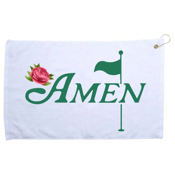 Amen Azalea Golf Masters Grommeted Golf Towel