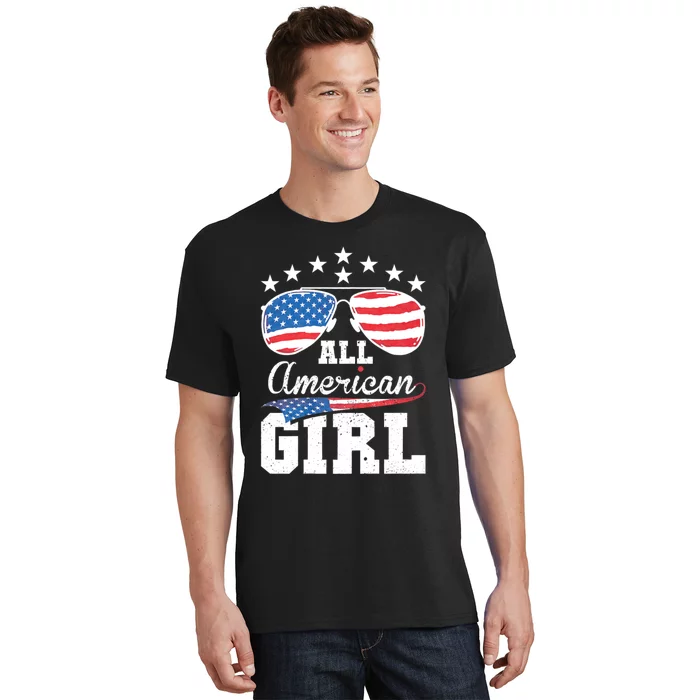 All American Girl 4th Of July Matching Family T-Shirt